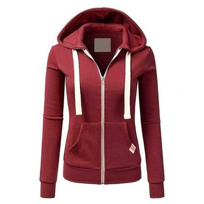 Damen-Kapuzenpullover mit Reißverschluss und Kapuze | Winter