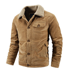 James - Winterjacke-mit-Fellkragen - Luxuriöse Wärme in Khaki