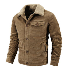 James - Winterjacke-mit-Fellkragen - Luxuriöse Wärme in Braun
