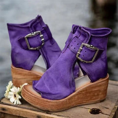 Sandalen Sidney - Handgefertigte Kollektion in Violett