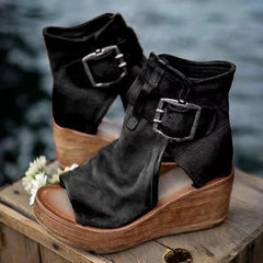 Sandalen Sidney - Handgefertigte Kollektion in Schwarz