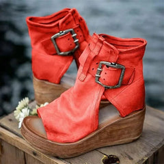 Sandalen Sidney - Handgefertigte Kollektion in Rot
