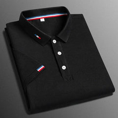 Leo - Atmungsaktive Polo in Schwarz