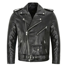 Luis - Herren Lederjacke in Schwarz