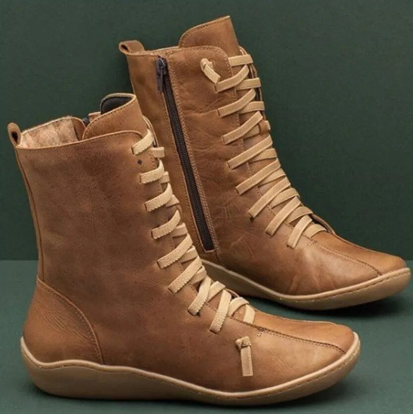 Sibylle - Winterstiefel Aus Naturleder