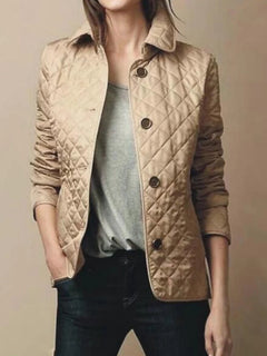 Alexa - Elegante Seidenjacke in Braun