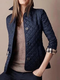 Alexa - Elegante Seidenjacke in Marineblau