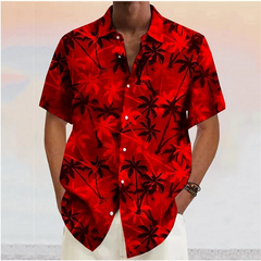 Anton - Herren Sommer Hemden in Rot