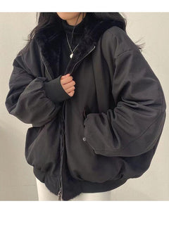 Isma - Doppelseitige Jacke in Schwarz