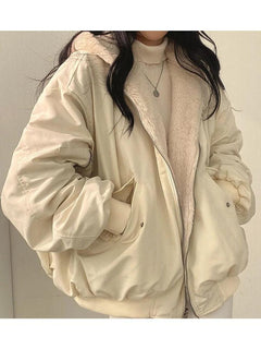 Isma - Doppelseitige Jacke in Beige