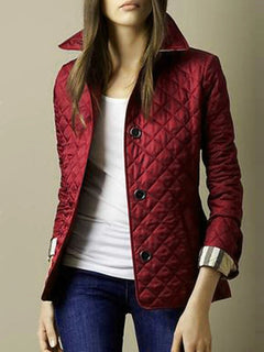 Alexa - Elegante Seidenjacke in Weinrot