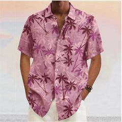 Anton - Herren Sommer Hemden in Rosa