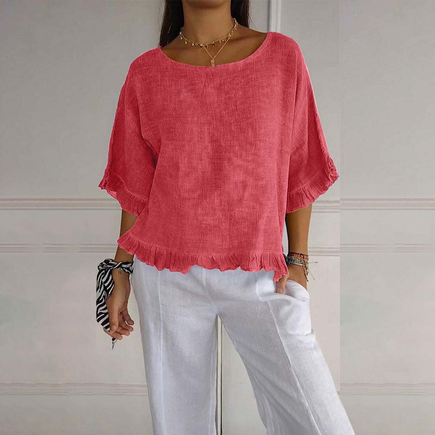 Damen Sommer Elegante Bluse | Leicht