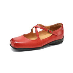 Stella® | Edith Leder Mary Janes in Rot
