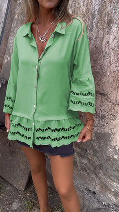 Miranda™ | Elegante Bluse im Ibiza-Stil in Grün