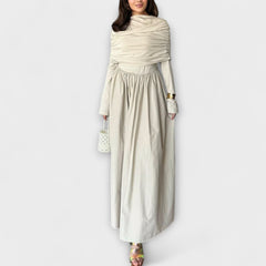 Jessica - Entspanntes Plissee-Kleid in Weiss