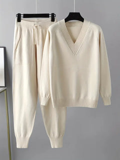 Nisma - Zweiteiliges Set Mit Langen Ärmeln in Beige