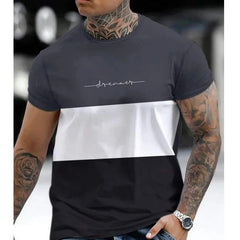 Nohal | Winddichte Herren-T-Shirts in Grau Schwarz