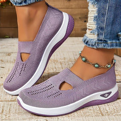 Yalia - Gepolsterte Walkingschuhe in Flieder