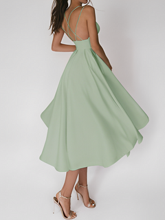 Colline - Kleid mit Spaghettiträgern in Grün