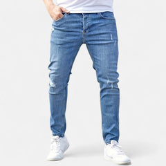 Ermes™ | Slim Fit Jeans mit Zerrissenen Design in Blau
