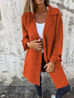 ADELHEID™ | LANGER CARDIGAN in Orange