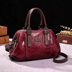Silke | Ledertasche in Rot