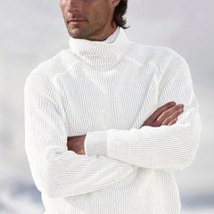 Pullover Herren Mit Rollkragen | Weicher Strick in Weiß
