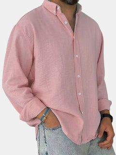 Nicholas | Herren Klassisches Button-Down Hemd in Rosa
