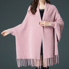 WILMA™ | WARME STRICKJACKE in Rose