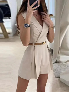 Jonna - Jumpsuit - Mühelose Eleganz in Aprikose
