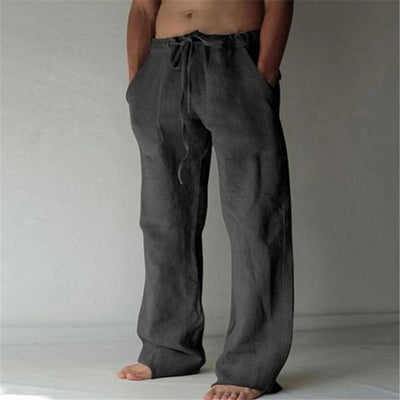 Anton - Einfarbige Herren-Freizeithose aus Leinen