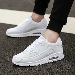 Keil-Schnürung Sneaker für Herren in Weiß/Masche