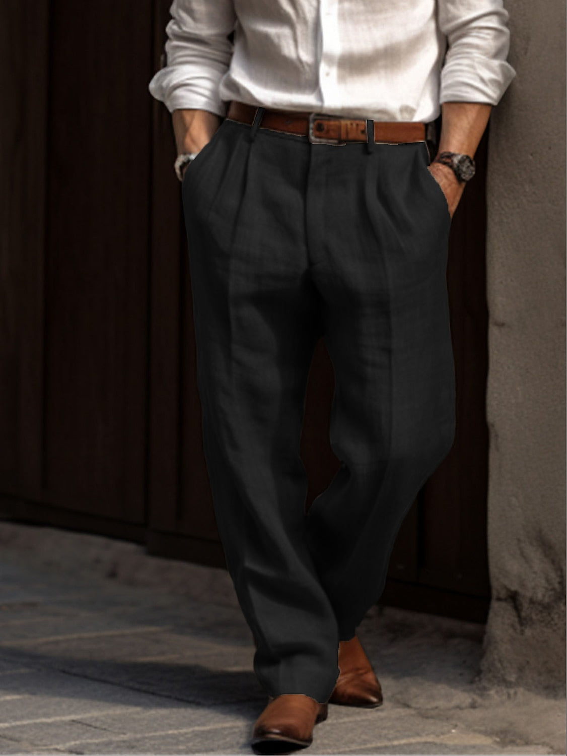 Cooper - Plissierte Herren Hose