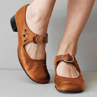 Elegante Damen-Sandalen mit niedrigem Absatz | Bequeme