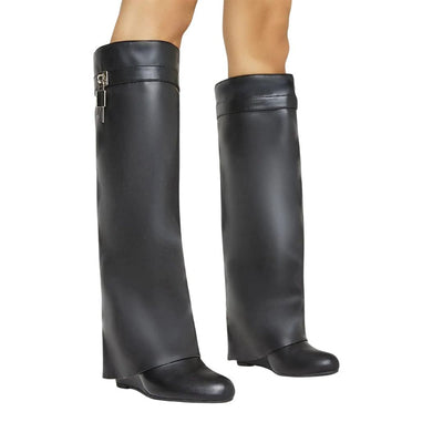 Modische Damenstiefel aus Leder - Alexia