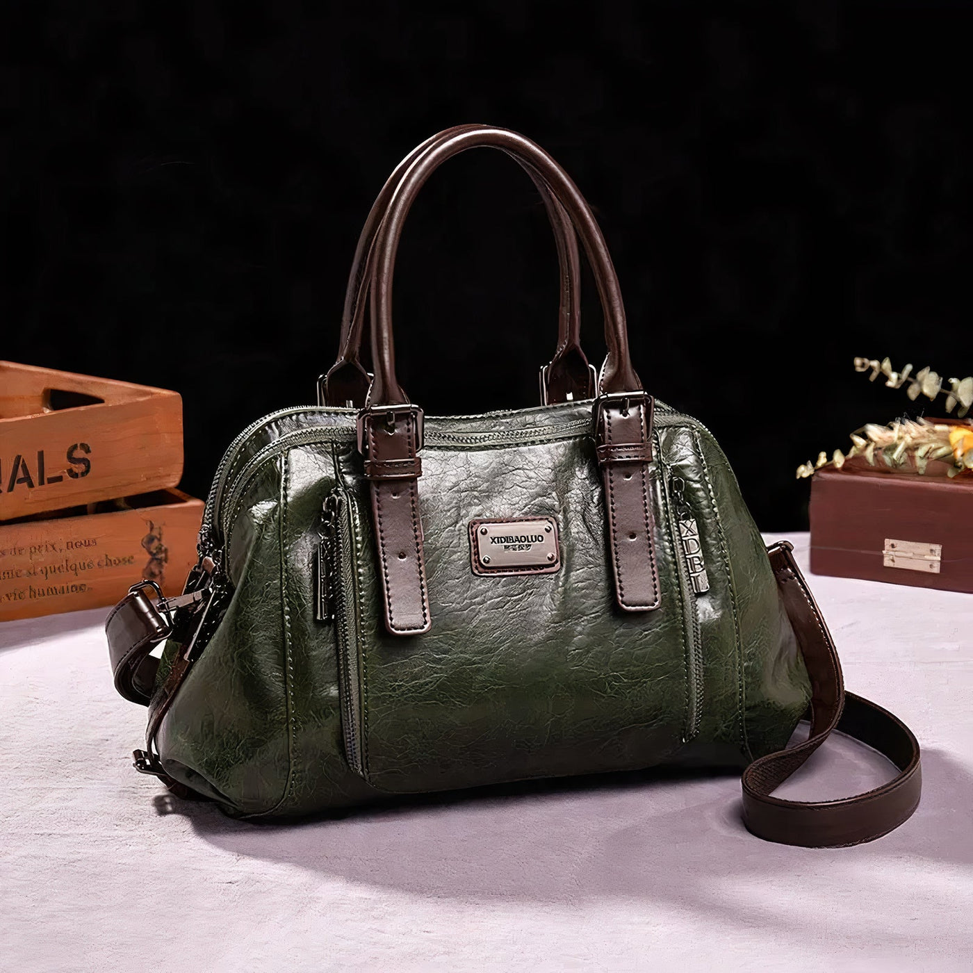 Elegante Damentasche aus Leder - Fenja