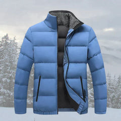 Elegante gesteppte Winterjacke für Herren - Cornelius in Blau