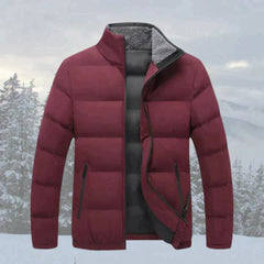 Elegante gesteppte Winterjacke für Herren - Cornelius in Rot