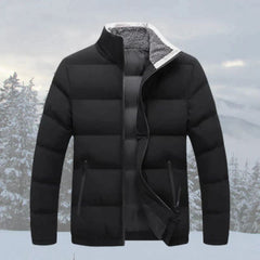 Elegante gesteppte Winterjacke für Herren - Cornelius in Schwarz