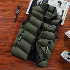 Elegante gesteppte Winterweste - Edgar in Armeegrün