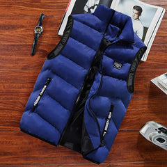 Elegante gesteppte Winterweste - Edgar in Blau