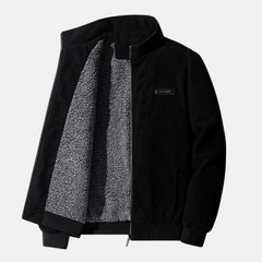 Elegante Herren-Cordjacke - Justian in Schwarz