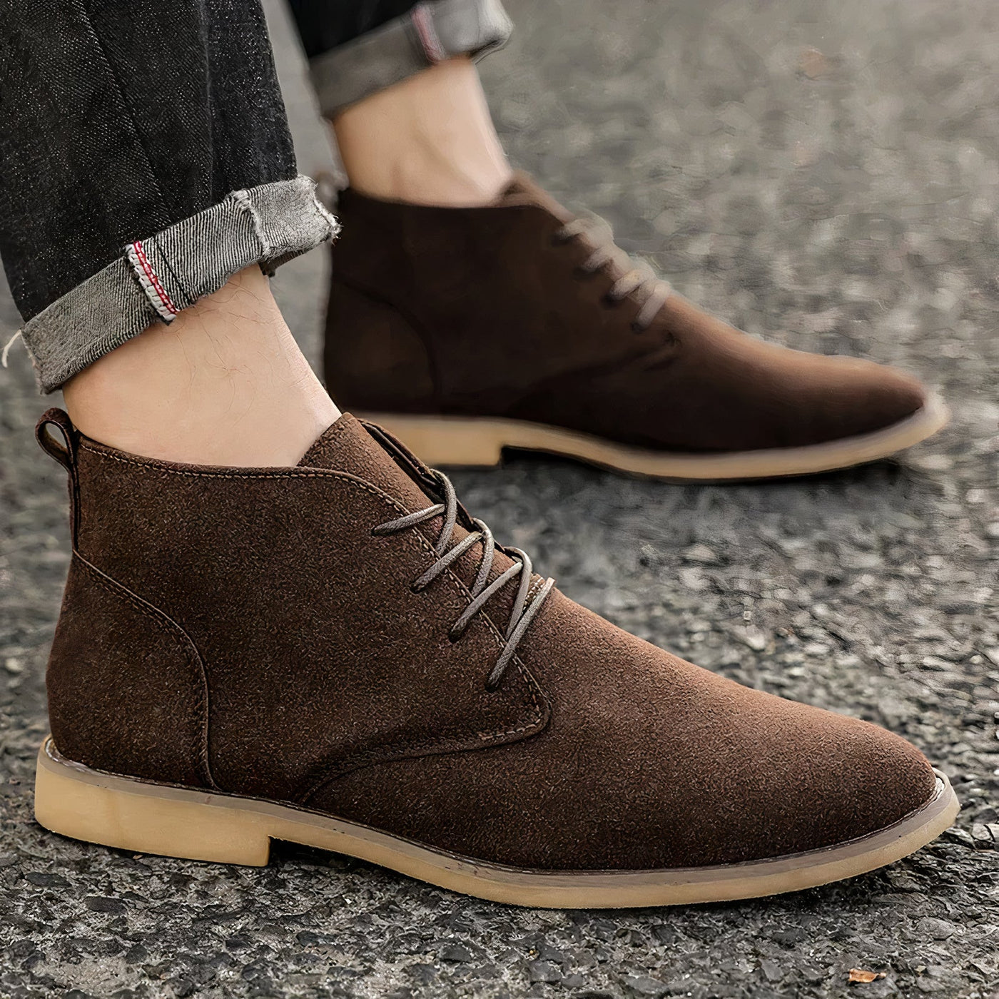 Elegante Herrenschuhe aus Wildleder - Kevin