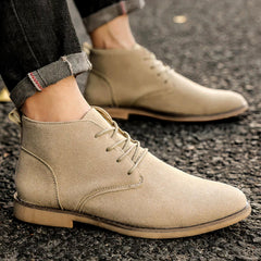Elegante Herrenschuhe aus Wildleder - Kevin in Khaki