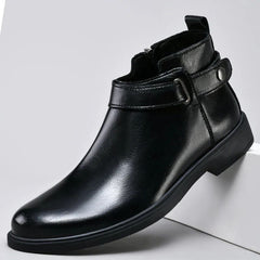 Elegante Herrenstiefel aus Leder - Hubert in Schwarz