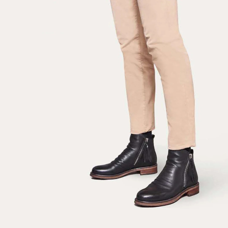 Elegante Herrenstiefel mit Reißverschluss | Cowboy