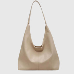 Leder Tragetasche für Frauen - Heike in Creme