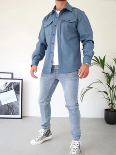 Elegante moderne Herrenjacke | Ultraleichte in Blau