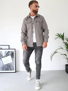 Elegante moderne Herrenjacke | Ultraleichte in Grau